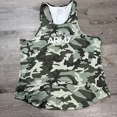 Jed North Men’s Bodybuilding Tank Top Gym Stringer Y-Back Size XXL Camo Pattern • $23.95