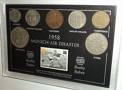 Munich Air Crash Disaster Manchester United The Busby Babes Coin Gift Set 1958 • £54.99
