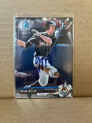 Brian Miller In Person IP Hand Signed Auto Baseball Card • $2.09