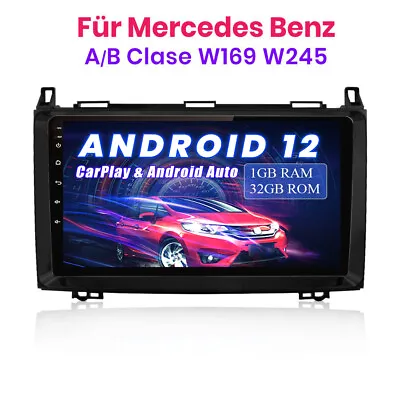 9 Android12 CarRadio Stereo GPS Sat Nav Kit 1+32G DAB For Mercedes Benz AB Class • $139.99