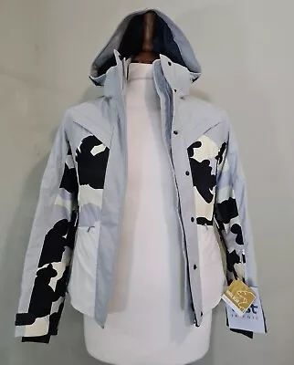 Vist Skichic Jeanne Thinsulate Ski Jacket Light Grey Camo Off White Size XS • $279.96