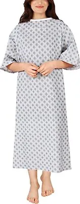 Utopia Care Hospital Patient Gown Medical Exam 1 Pack Blue Diamond Back Tie • $17.01