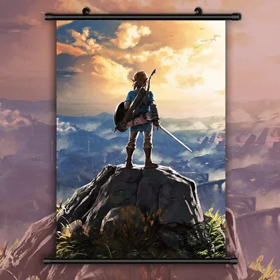 $2.99 • Buy The Legend Of Zelda No Densetsu Breath Of The Wild Anime Wall Poster Scroll