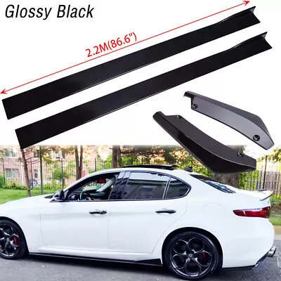 86.6  Side Skirt Splitter Panel Lip + Rear Bumper Diffuser For Alfa Romeo Giulia • $122.11