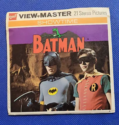 Color B492 Batman Adam West Burt Ward Showtime TV Show View-master Reels Packet • $37.99