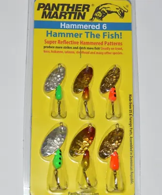 $21.95 • Buy Panther Martin Bass Trout Spinners Hammered 6 6-pack Size 4 & 6 Assortment