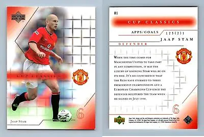 Jaap Stam #81 Manchester United 2001-2002 Upper Deck Trading Card • £0.99