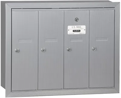 4 Door Apartment Mailbox Multi Family Mail Box Boxes Wall Mount USPS Access • $476.47