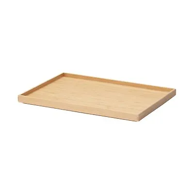 Muji Overlapping Bamboo Rectangular Box Storage Supplies Lid Width 37 Depth 26 H • $36.08