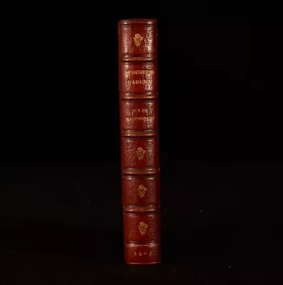 1903 Monsieur Parent Guy De Maupassant Illustrated Zaehnsdorf Signed Binding • $144.27