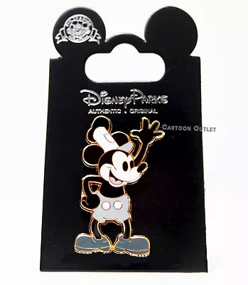 Disney Parks Steamboat Willie Mickey Mouse Collectible Trading Pin Authentic New • $10.99