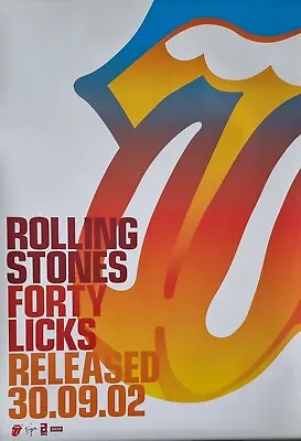 £9.95 • Buy Rolling Stones Forty Licks Promo Poster 76 Cm X 51 Cm