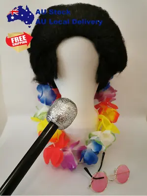 Elvis Wig Set Rock Star Party Costume Accessory 50s Kids Teen • $32.95