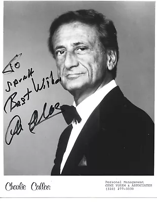 Autographed B & W 8 By 10 Promotional Picture-Comedian Actor Charlie Callas • $12.50