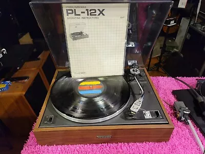 Pioneer PL-12X Turntable With Manual. 💥see VIDEO • $249