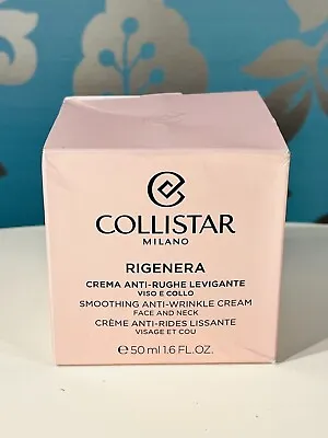 Collistar Milano Rigenera Smoothing Anti-Wrinkle Cream 50ml - BRAND NEW & BOXED • £24.95