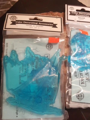 $6 • Buy Jem Cake Decorating Molds NIB Yacht, Anchor, Clouds