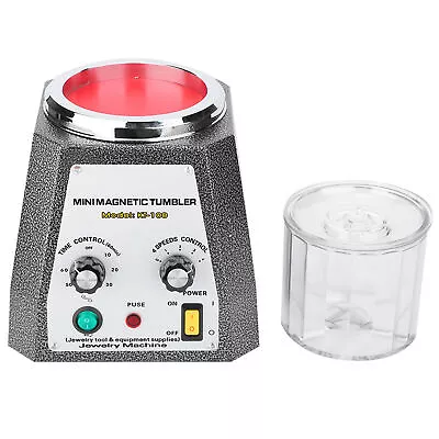 Professional Magnetic Tumbler Jewelry Polisher Finisher Machine Polishing UK GDS • £264.39