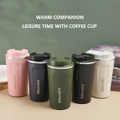 $14.35 • Buy Vacuum Steel Thermos Insulated Coffee Cup Travel Mug Spill Proof 17oz/13oz  US+