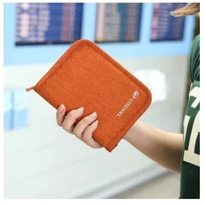 Passport Zip Wallet Cover Case Family Travel Document Organizer Bag Waterproof • $8.89