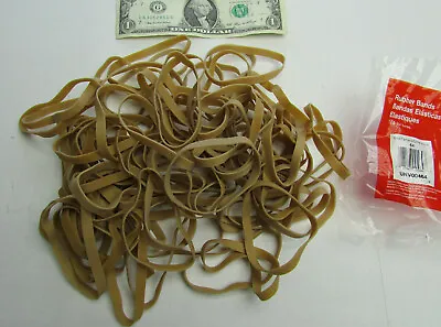 Lot 75 Pc Large Heavy Duty Rubber Bands 1/4  X 3-1/2  X 12.5  Stretched Bundle • $3.99