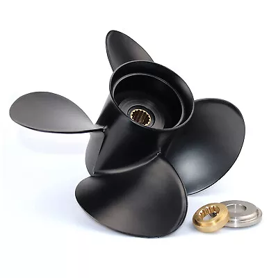 4 Blade Outboard Propeller 13 X 17 Fit Yamaha 115 60 70 80 85 90 100 130HP Motor • $189.99