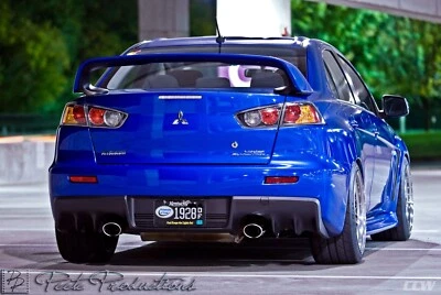 $409 • Buy EVO X Style Trunk Spoiler Blue For 07-18 Mitsubishi Lancer CJ VRX