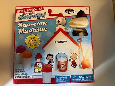 Vintage Peanuts Snoopy Sno Cone Machine Snow Cone Maker Shaved Ice Machine • $14.95