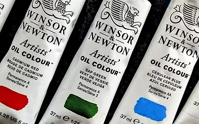 Winsor And Newton Artists Oil Colour Paint. 37ml Tubes. Multiple Colours. • £13.95