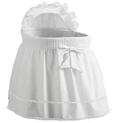 $124.99 • Buy Precious Bassinet Liner Skirt & Hood White 17″ L X 31″ W