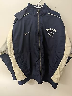 Dallas Cowboys Vintage Large Nike Pro Line Men’s Puffer Coat With Hood • $36.99