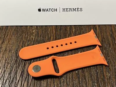 Genuine Hermes Apple Watch Orange Sports Band 38mm 40mm 41mm  Band Only • $147.60