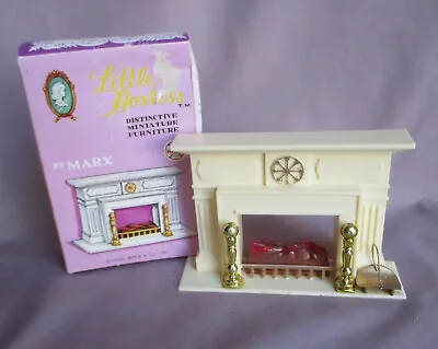Vintage 1960's Marx LITTLE HOSTESS  Dollhouse Fireplace  Original BOX 8784 • $18
