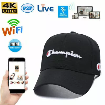New1080P  Wifi IP Security Network Camera App Live Streaming Baseball Cap Design • $93.89