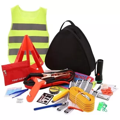 £27.99 • Buy Car Emergency Kit 104 In 1 Multifunctional Roadside Assistance Car Breakdown Kit