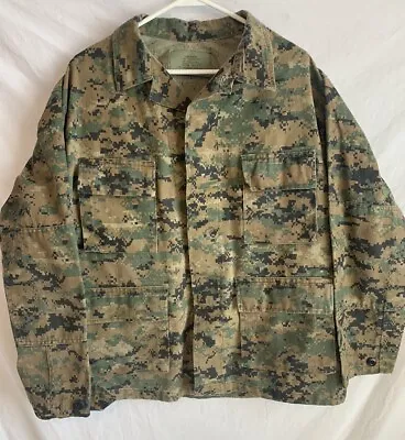 U.S. Military Mens XL Digital Camo Cold Weather Coat Jacket Made In The USA • $45