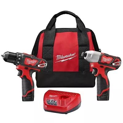 Milwaukee 2494-22 M12™ Cordless LITHIUM-ION 2-Tool Combo Kit • $118.95