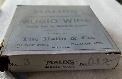 NEW Melin Brand Spring Tempered Music Wire .012 Diam.  1 Lb • $19.99