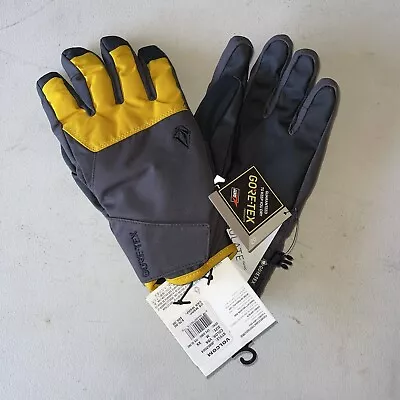 VOLCOM CP2 GORE-TEX Winter Ski Snowboard Gloves Grey Yellow Gold Men’s M NWT NEW • $45