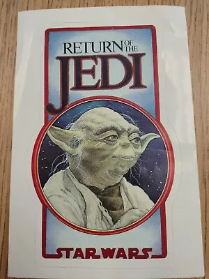 Vintage Star Wars / Return Of The Jedi (yoda) Sticker • $14.99