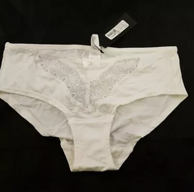 NWT Womens Marie Meili  Ivory Hipsters Lae Sz XS UK 8 Mischa Panty Panties • £7.59