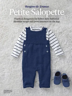 £2.25 • Buy PETITE SALOPETTE DUNGAREES  - Knitting Pattern - BERGERE DE FRANCE DK