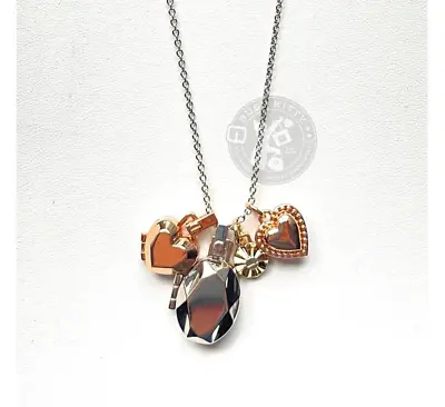 $199 • Buy NWOT Long Heart, Daisy Rivet, Tea Rose & Mirror Locket Necklace Necklace SAMPLE