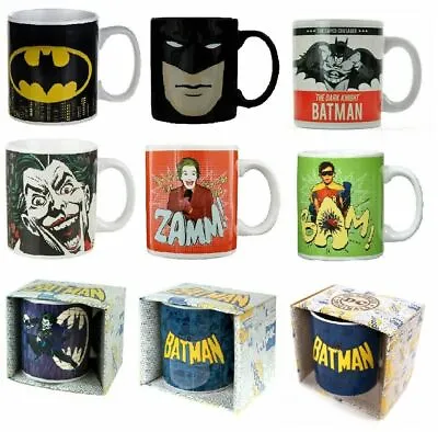 Batman Mugs In Various Styles - Tea Coffee Mug DC Comics Cup Joker Robin Marvel • £9.90