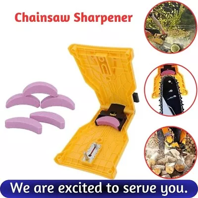 Chainsaw Sharpening Tool Saw Blade Teeth Sharpener Electric Saws Grinding Kit UK • £8.93