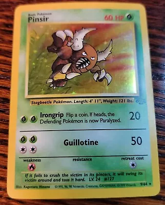 $13.99 • Buy 🌿 Pinsir 9/64 - Jungle - Vintage WOTC Holo Rare Pokemon Card 💎 Excellent
