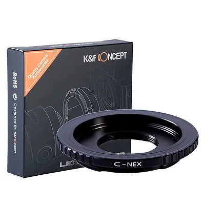 K&F Concept Adapter For C Mount Lens To Sony E NEX A6000 A5000 A7II A7R A73 A7R4 • $15.29