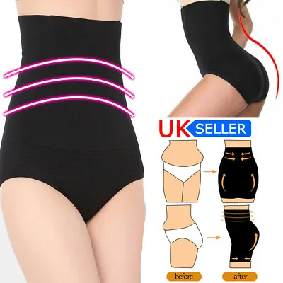 Womens Magic High Waist Slimming Knickers Briefs Firm Tummy Control Underwear UK • £6.58