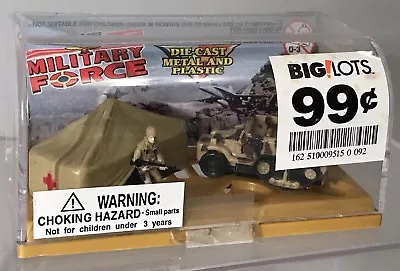 Vintage Micro Military Force Half-Trak Tank Camo Medic Tent Soldier Diecast Mini • $3.73