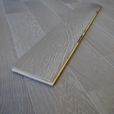 £0.99 • Buy £27 Sqm Engineered Grey Washed Oak Wooden Flooring 10 X 125 (mm) SAMPLE